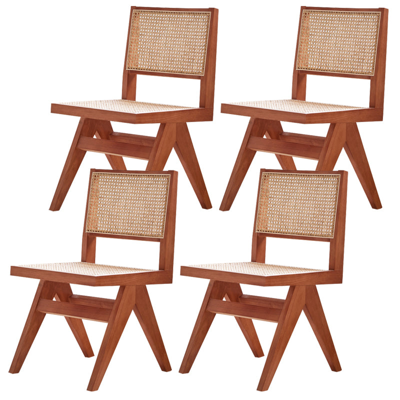 Contemporary Indoor Solid Wood King Louis Back Side Dining Chair