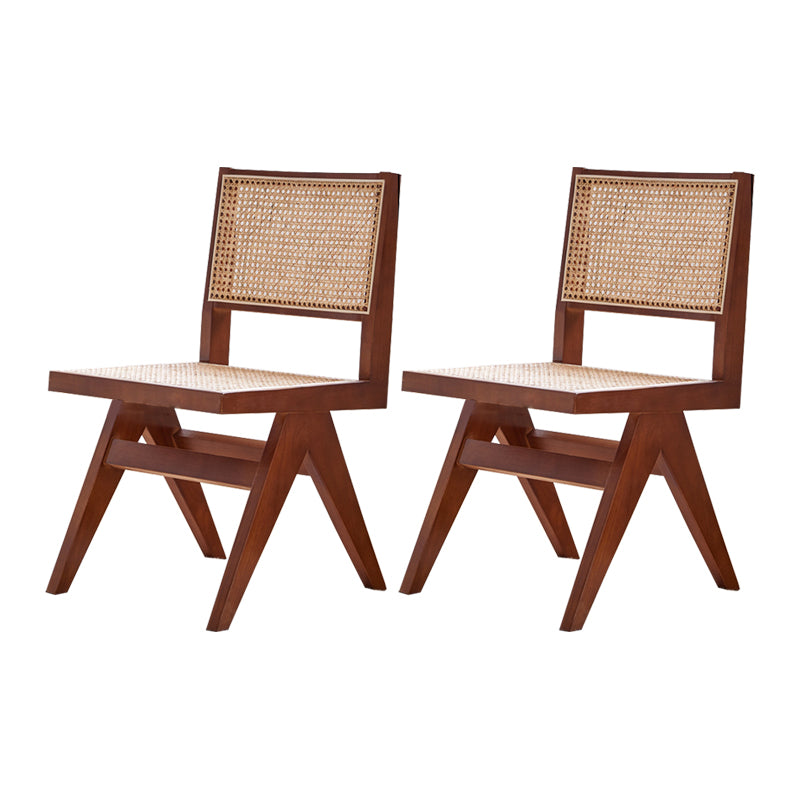Contemporary Indoor Solid Wood King Louis Back Side Dining Chair