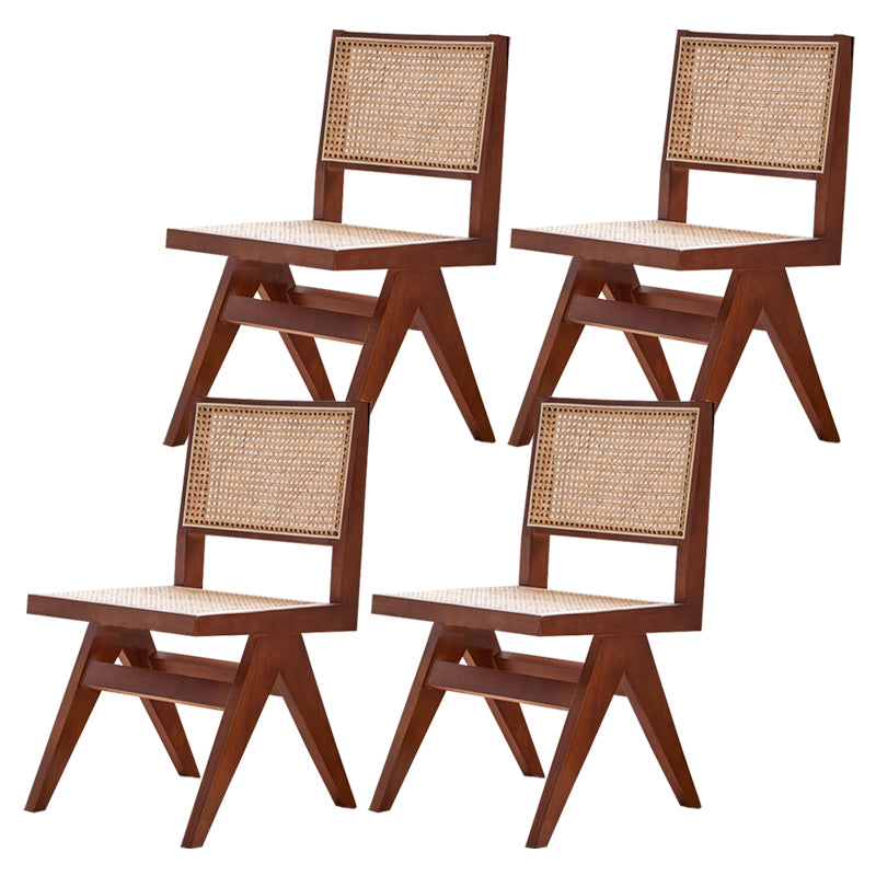 Contemporary Indoor Solid Wood King Louis Back Side Dining Chair