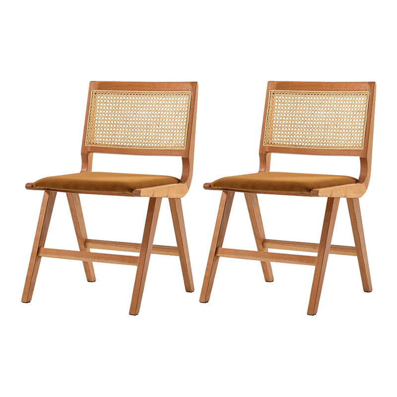 Contemporary Indoor Solid Wood King Louis Back Side Dining Chair