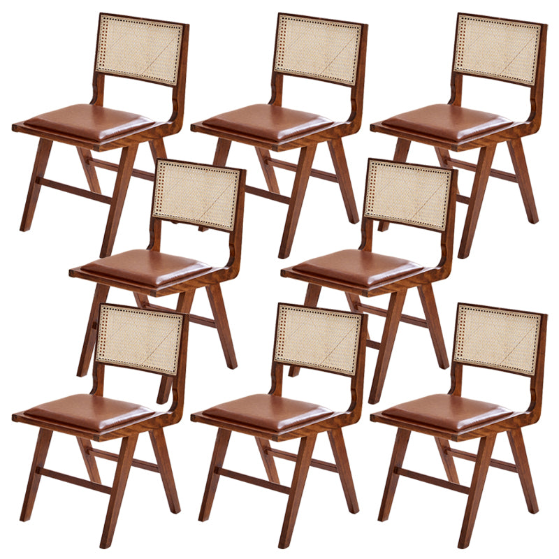 Contemporary Indoor Solid Wood King Louis Back Side Dining Chair