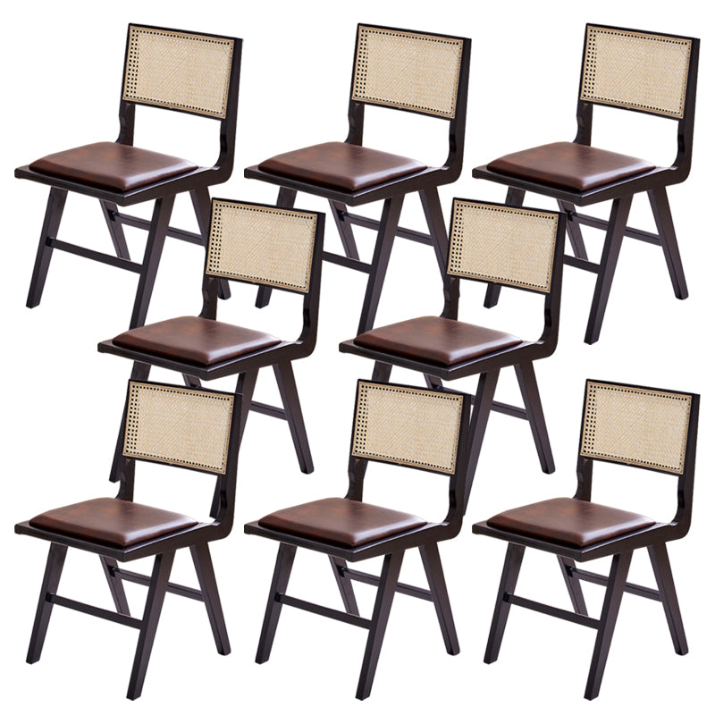 Contemporary Indoor Solid Wood King Louis Back Side Dining Chair