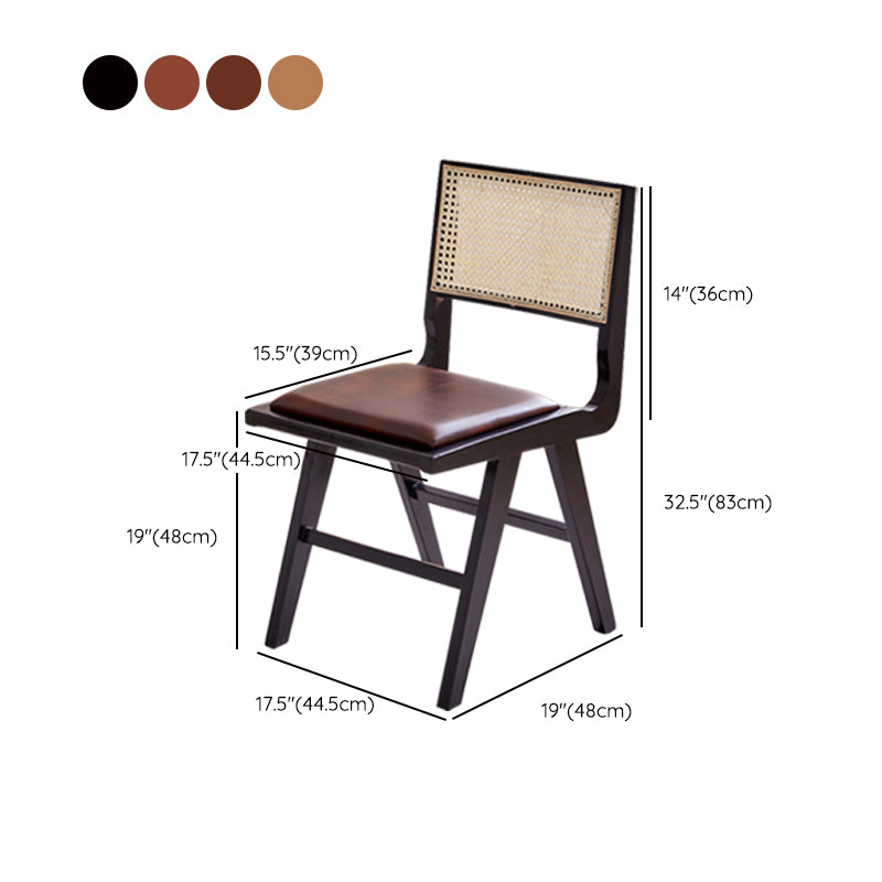 Contemporary Indoor Solid Wood King Louis Back Side Dining Chair