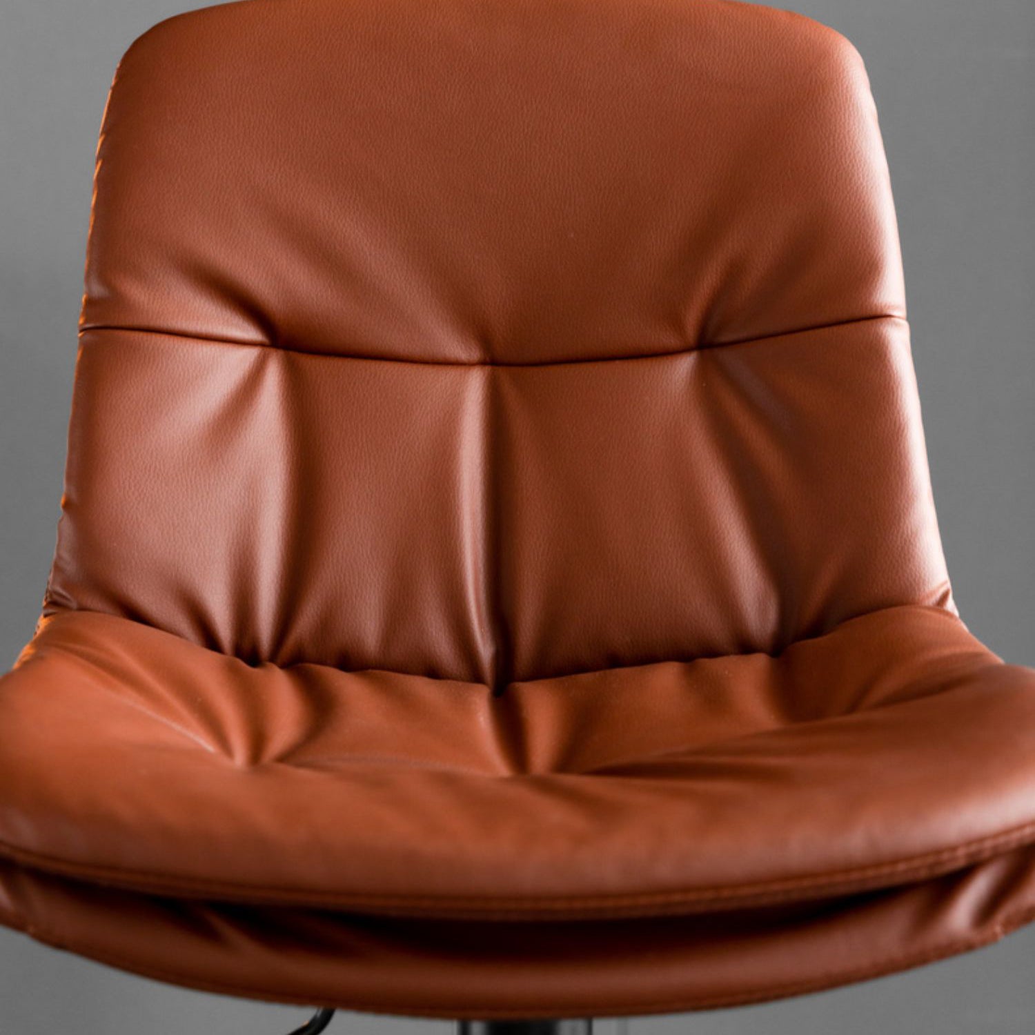 Contemporary Metal Legs Bar Stools Indoor Faux Leather Counter Chair