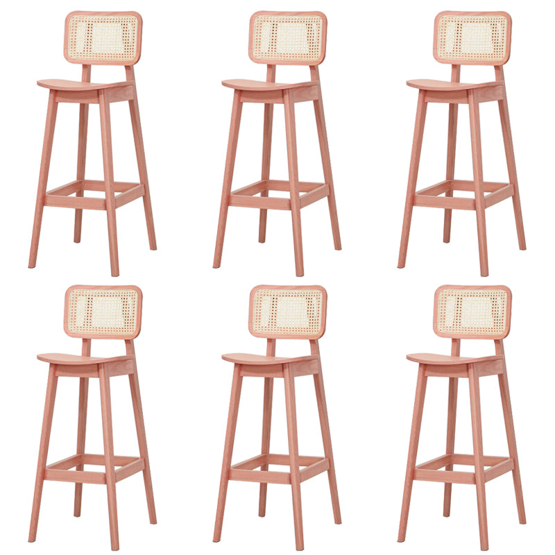 Solid Wood Stool Modern Style Counter and Bar Stool for Living Room