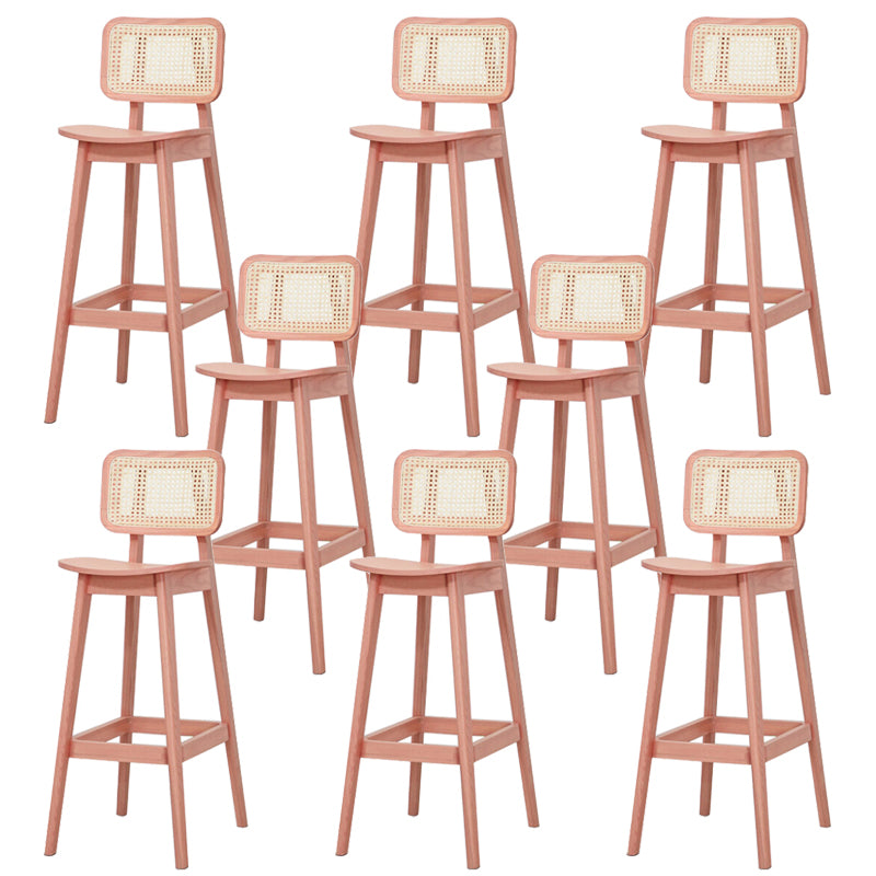 Solid Wood Stool Modern Style Counter and Bar Stool for Living Room