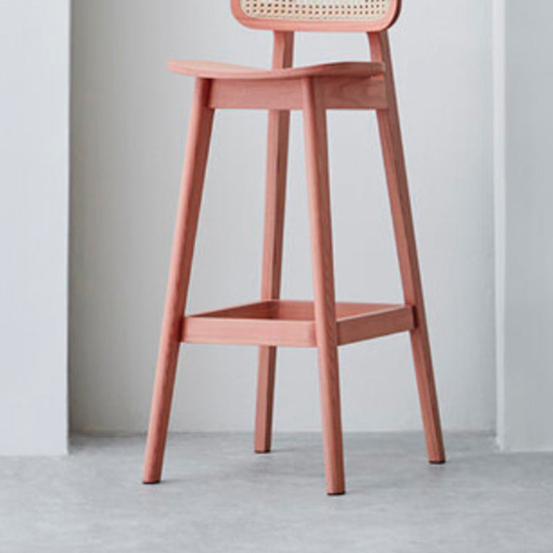 Solid Wood Stool Modern Style Counter and Bar Stool for Living Room