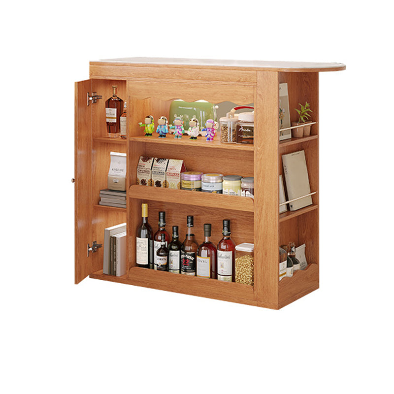 1/2/3 Pieces Bar Stool and Table Set Full Natural Contemporary