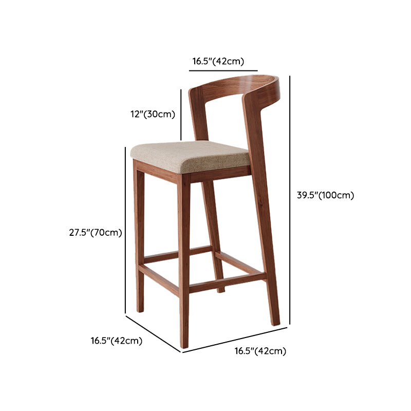 1/3 Pieces Bar Stool and Table Set Brown Solid Wood for Dining Room