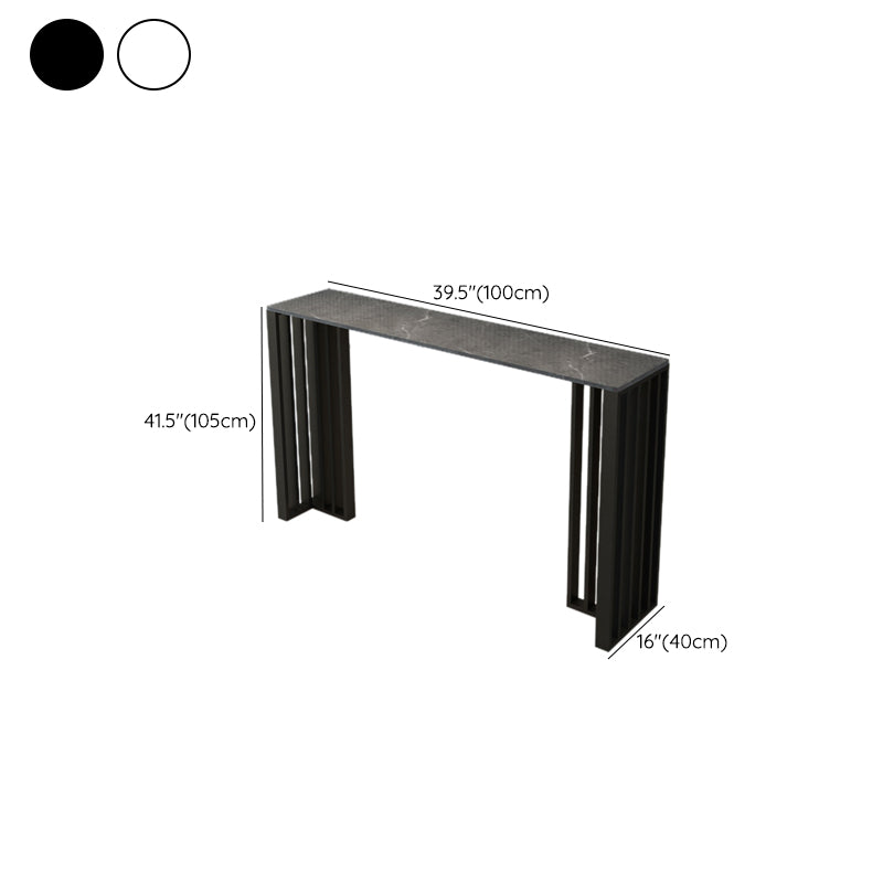 Modern Rectangle Sintered Stone Top Bar Table for Kitchen Dining Room