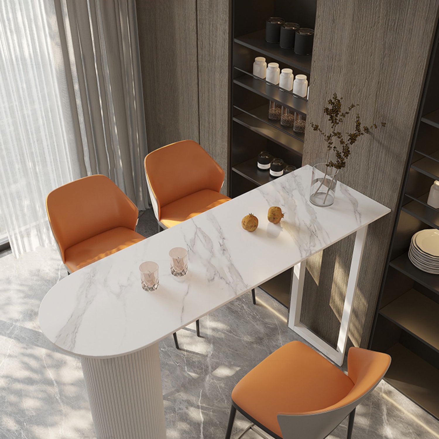 Modern Stone Specialty Bar Stool Table Table for Living Room