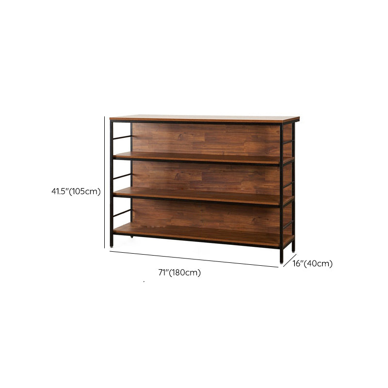 Contemporary Style Wood Rectangle Bar Stool Table for Living Room