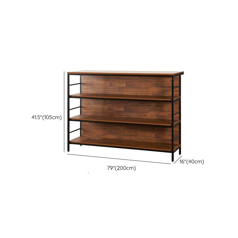 Contemporary Style Wood Rectangle Bar Stool Table for Living Room