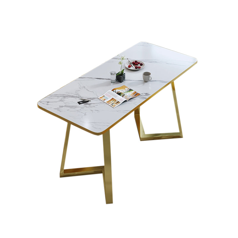 5 Piece Rectangle Shape Wood Top Dining Room Chair and Table Set