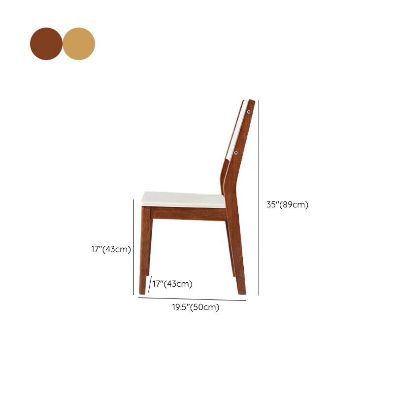 5/7 Pieces Glass Top Solid Wood Frame 4 Legs Dining Set for Home