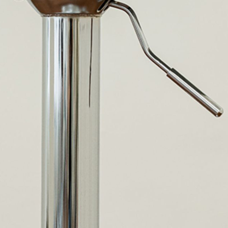 Contemporary Style Adjustable Plastic Bar Stool with Metal Legs