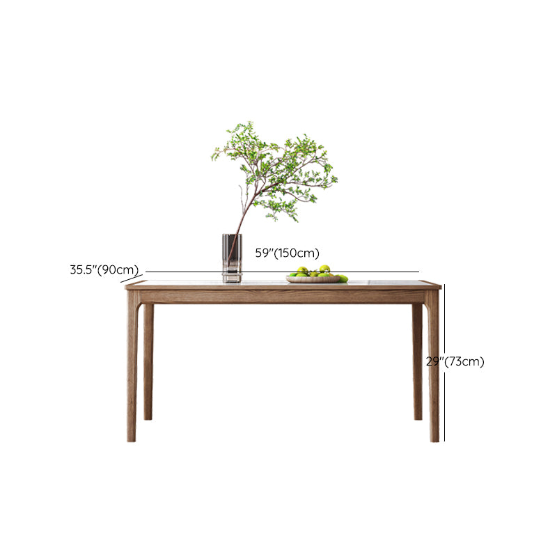 1/5/7 Pieces Modern Sintered Stone Top 4 Legs Dining Set for Home