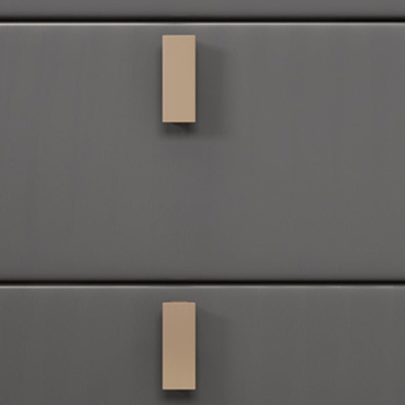 Glam Drawers Included Accent Table Nightstand 22.5" Tall with Legs