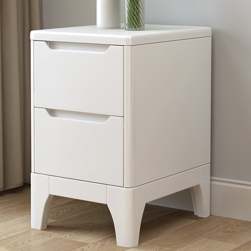 Solid Wood Night Table Contemporary Bed Nightstand for Bedroom