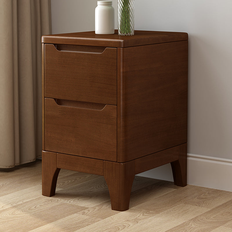 Solid Wood Night Table Contemporary Bed Nightstand for Bedroom