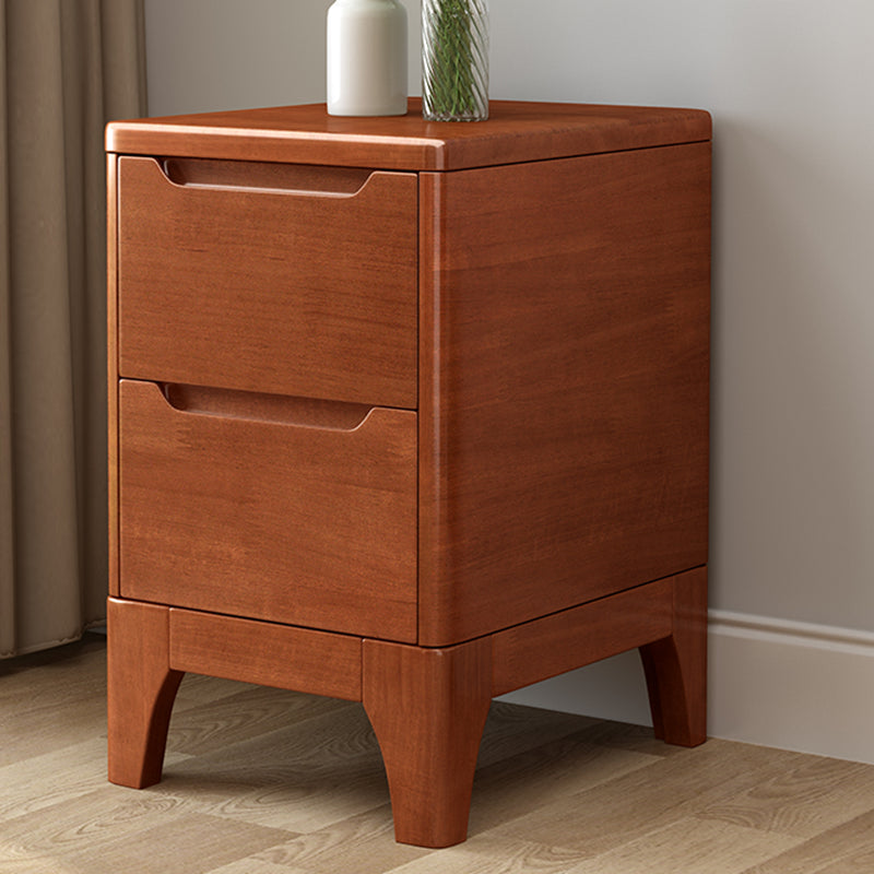 Solid Wood Night Table Contemporary Bed Nightstand for Bedroom