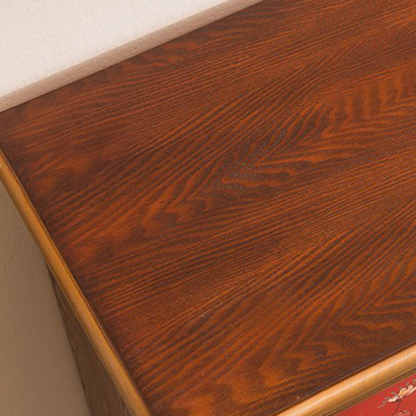 Traditional Wooden Storage Chest Bedroom Vertical Chest with Drawers