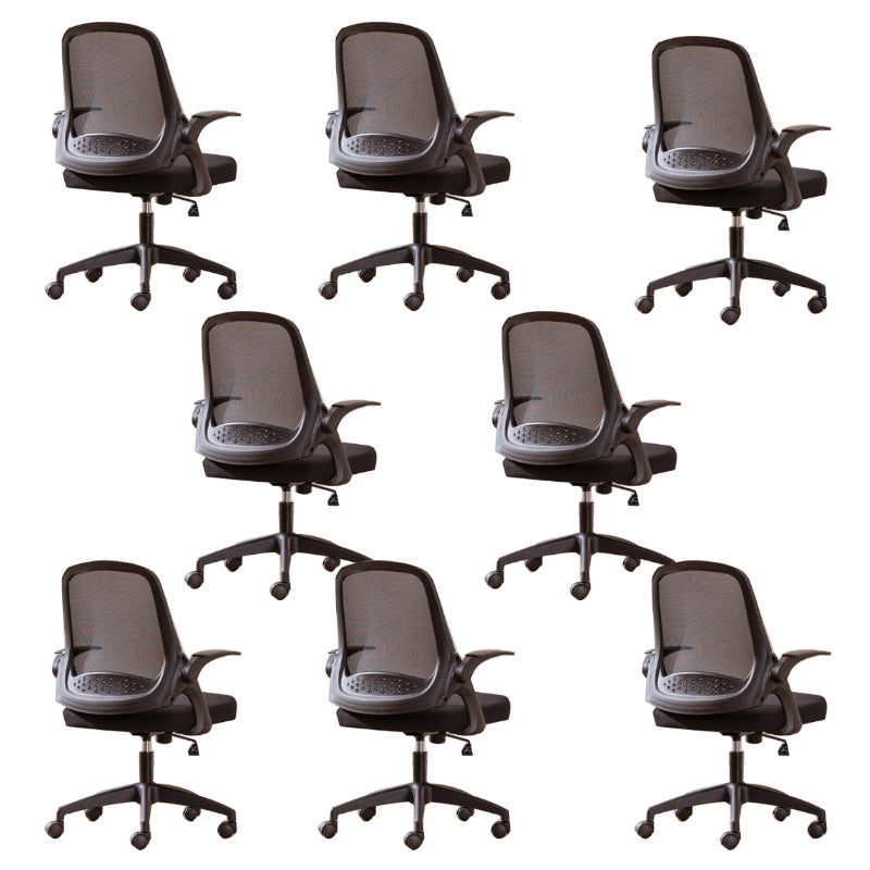 Modern Style Office Chair Adjustable Seat Height with Wheels