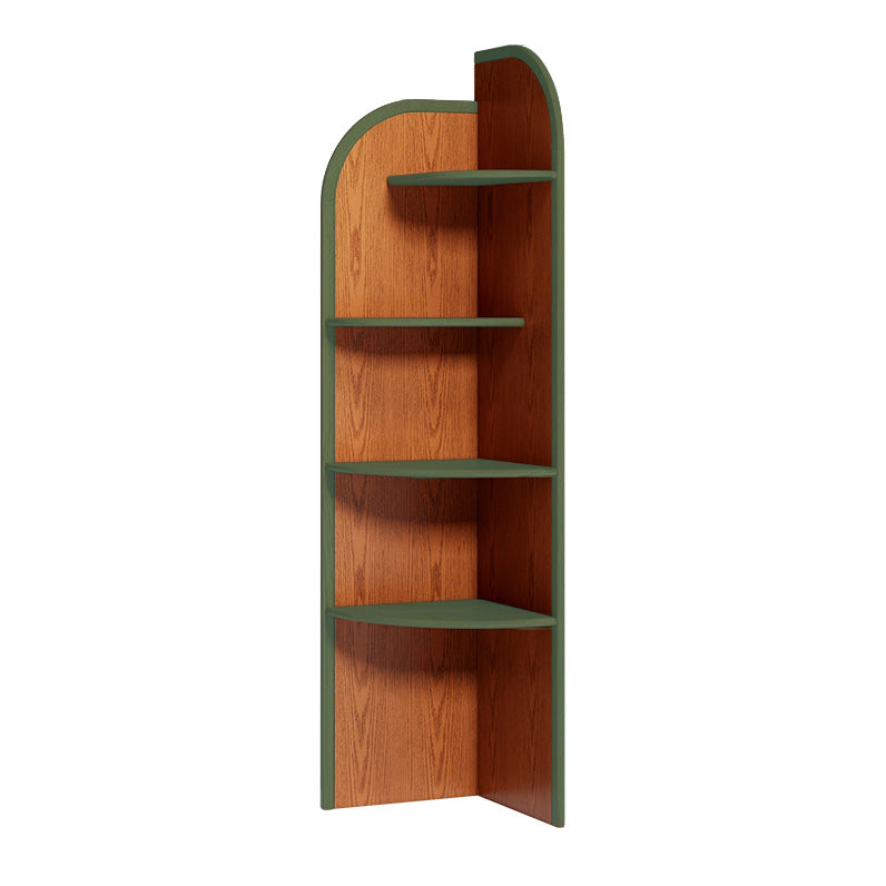 Scandinavian Closed Back Shelf Bookcase with 4 Shelves for Home Office