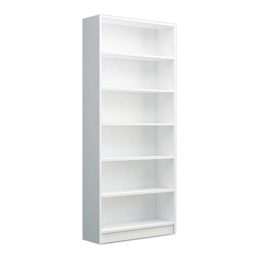 Modern Wood Closed Back Shelf Bookcase Shelves Included for Home Office