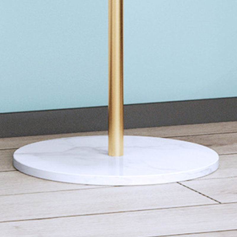 Light Luxury Coat Rack Marble Base Stand Coat Hanger with Hooks