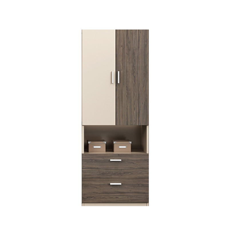 Engineered Wood File Cabinet Contemporary Vertical Cabinet with Storage