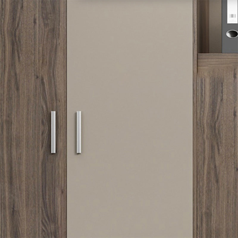 Engineered Wood File Cabinet Contemporary Vertical Cabinet with Storage