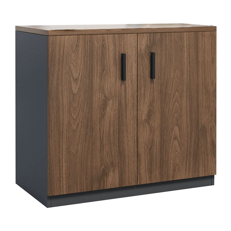 Modern Brown Engineered Wood Filing Cabinet with Drawers for Home Office