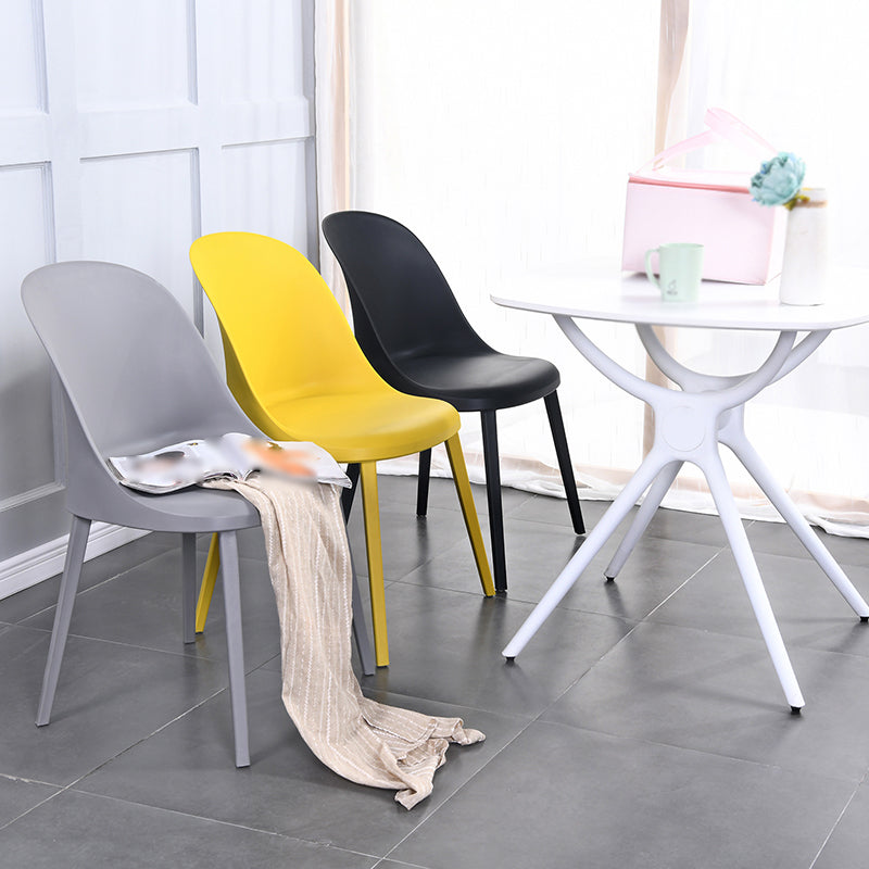 Modern Simple Side Chair Plastic Frame Dining Chair for Dining Room