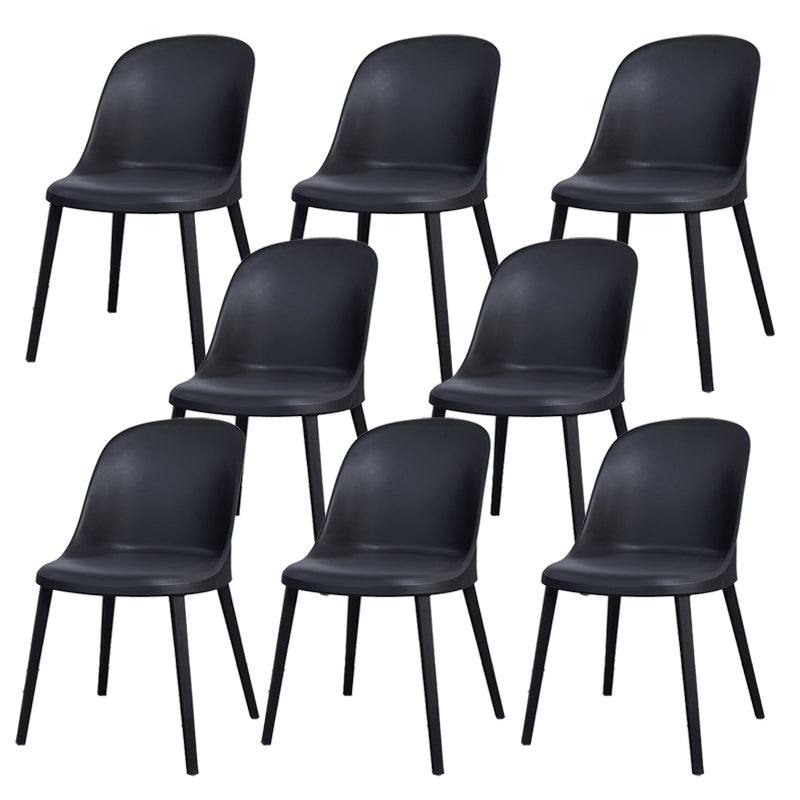 Modern Simple Side Chair Plastic Frame Dining Chair for Dining Room