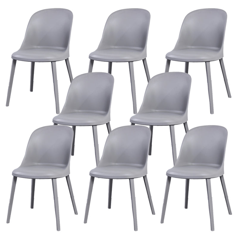 Modern Simple Side Chair Plastic Frame Dining Chair for Dining Room
