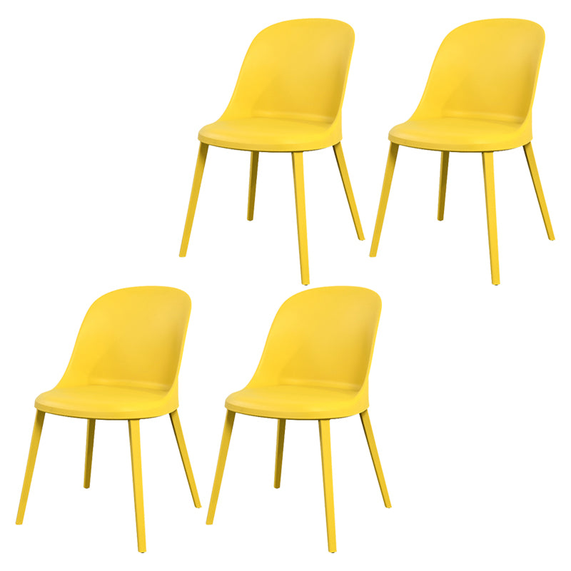 Modern Simple Side Chair Plastic Frame Dining Chair for Dining Room