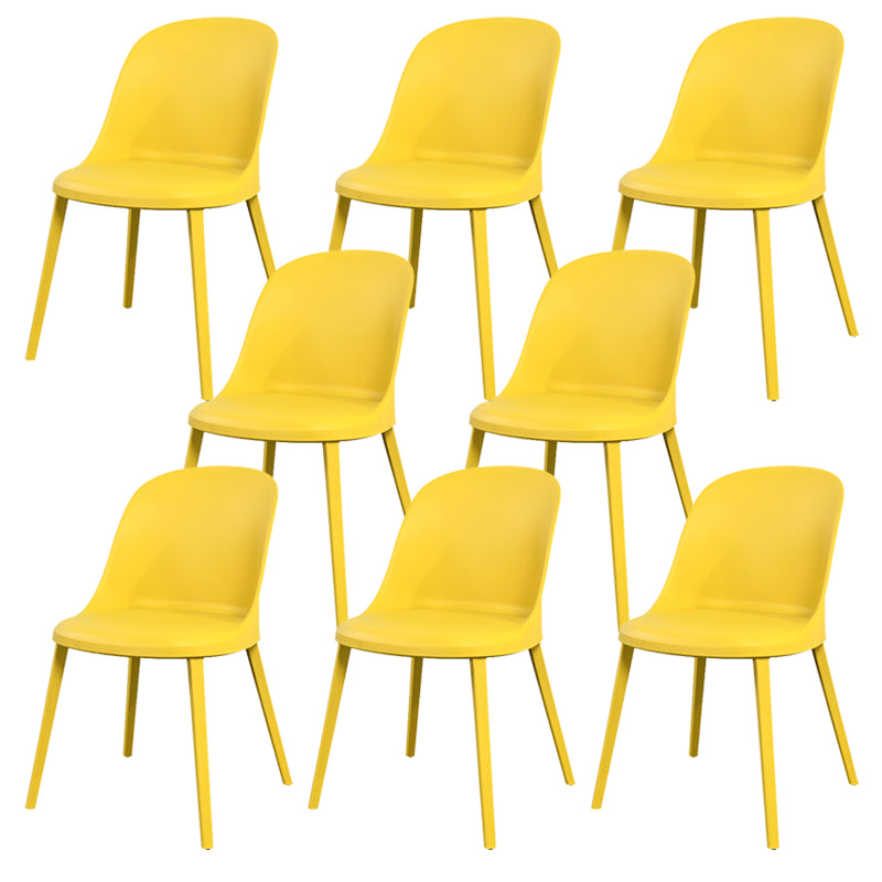 Modern Simple Side Chair Plastic Frame Dining Chair for Dining Room