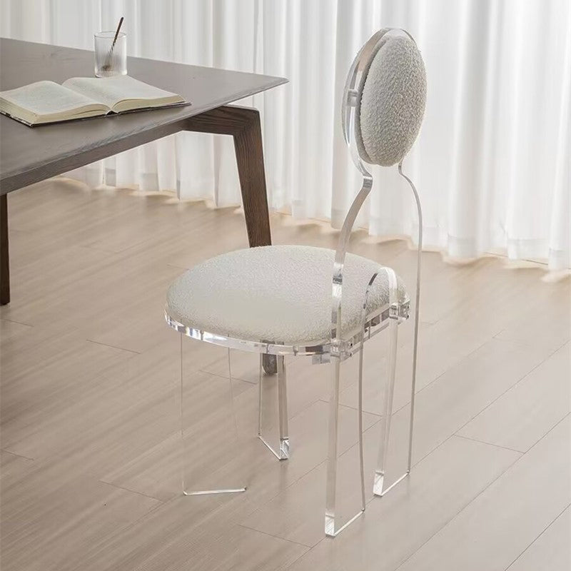 Contemporary Upholstered and Plastic Armless Dining and Accent Chairs