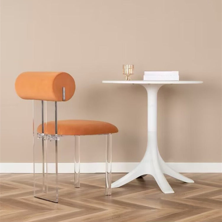 Contemporary Upholstered and Plastic Armless Dining and Accent Chairs