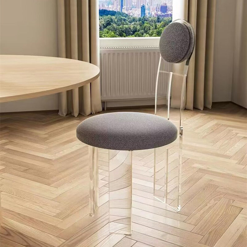 Contemporary Upholstered and Plastic Armless Dining and Accent Chairs