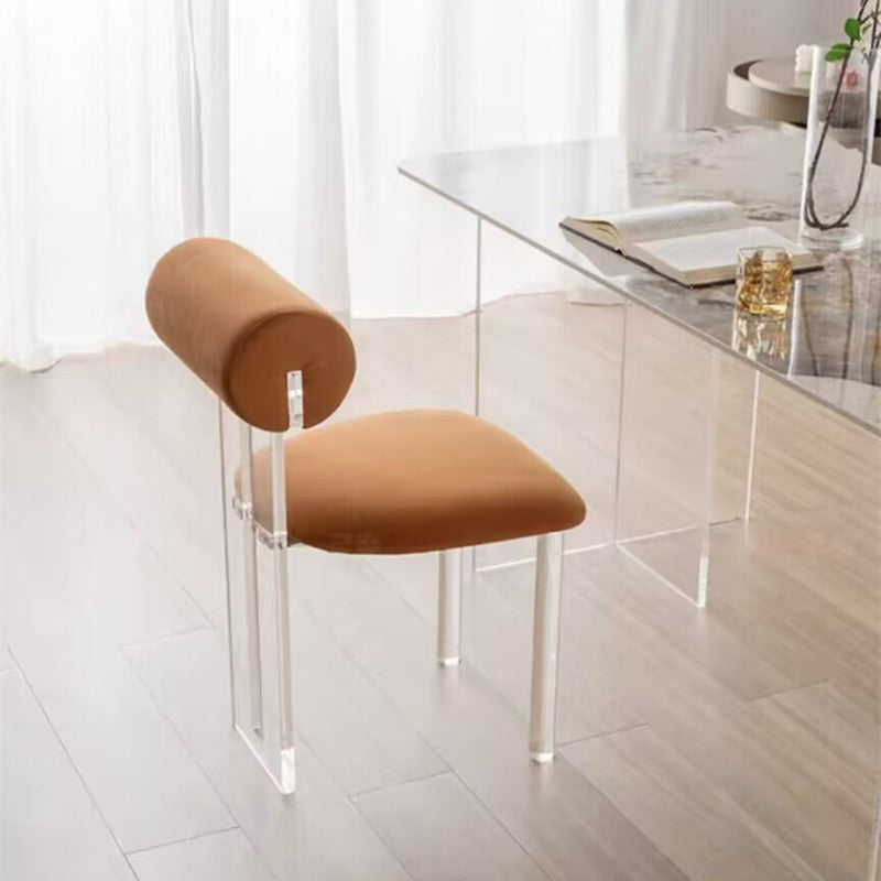 Contemporary Upholstered and Plastic Armless Dining and Accent Chairs