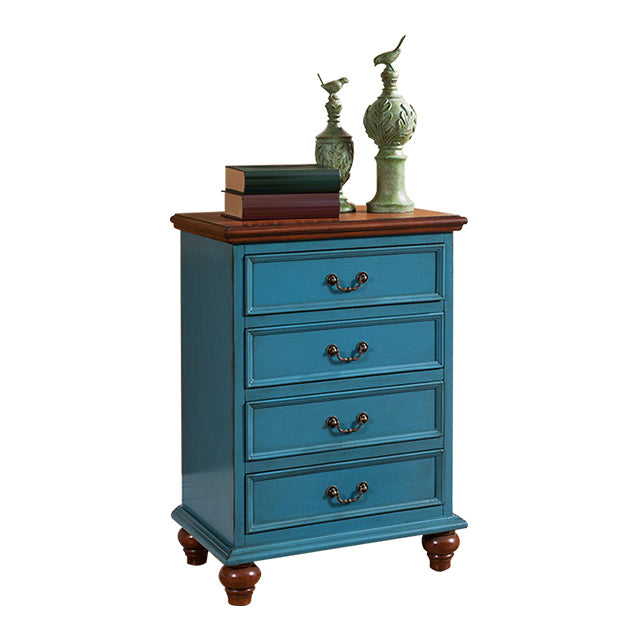 Bedroom Traditional Wooden Storage Chest Vertical Chest with Drawers