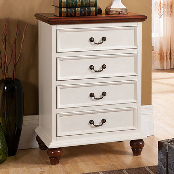 Bedroom Traditional Wooden Storage Chest Vertical Chest with Drawers