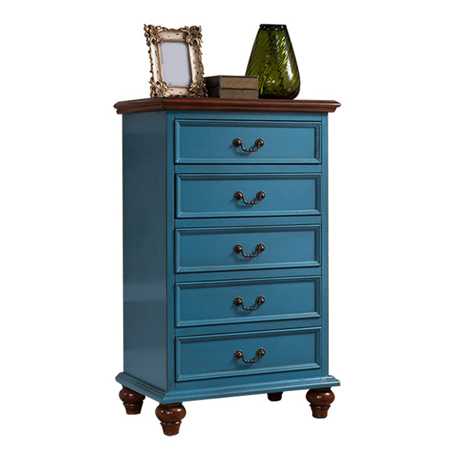 Bedroom Traditional Wooden Storage Chest Vertical Chest with Drawers