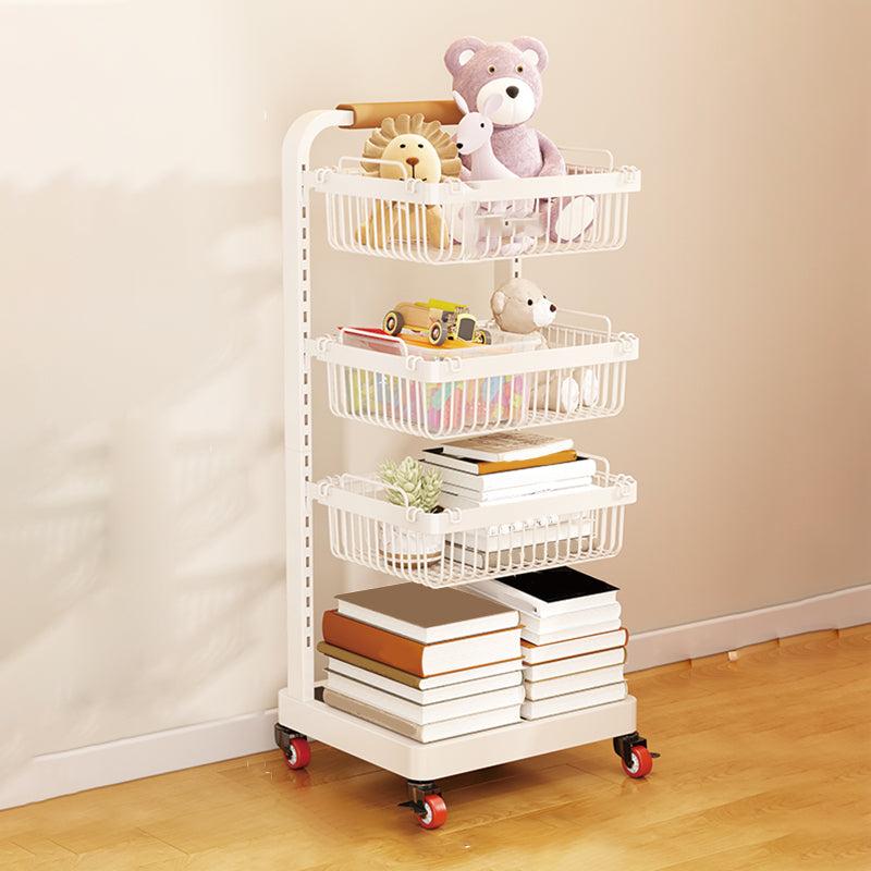 Contemporary Open Back Bookshelf Metal Vertical Bookcase for Office