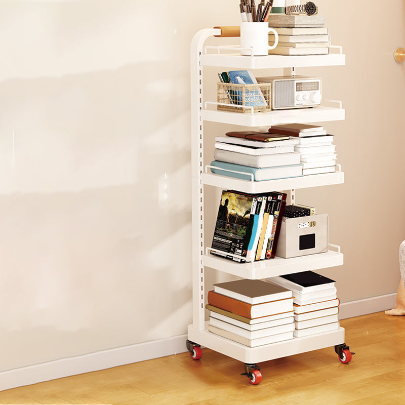 Contemporary Open Back Bookshelf Metal Vertical Bookcase for Office