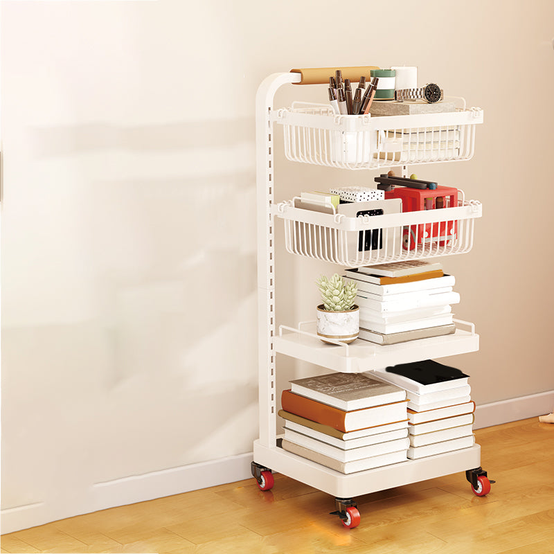 Contemporary Open Back Bookshelf Metal Vertical Bookcase for Office