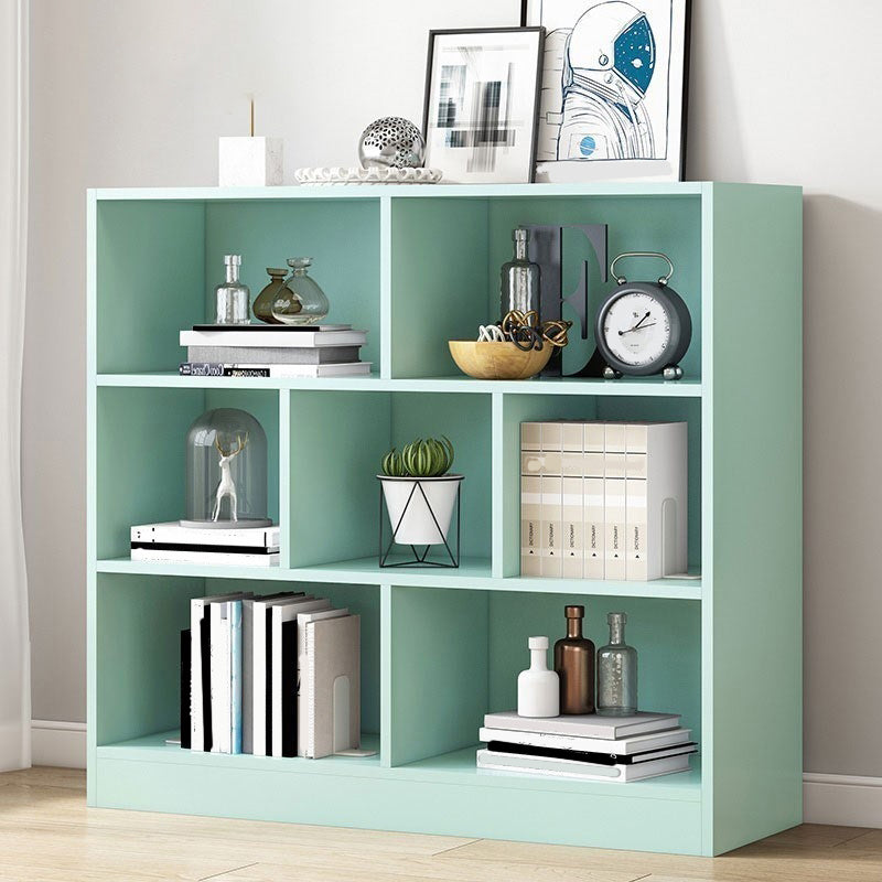 Standard Engineered Wood Bookcase Contemporary Closed Back Bookshelf