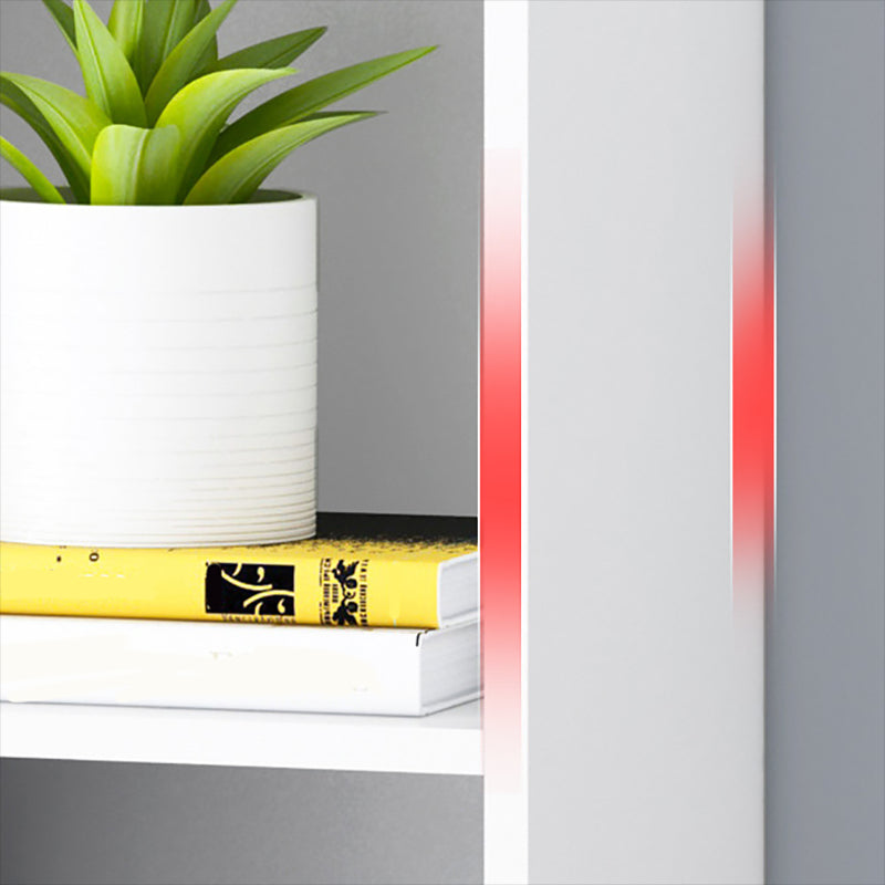 Standard Engineered Wood Bookcase Contemporary Closed Back Bookshelf